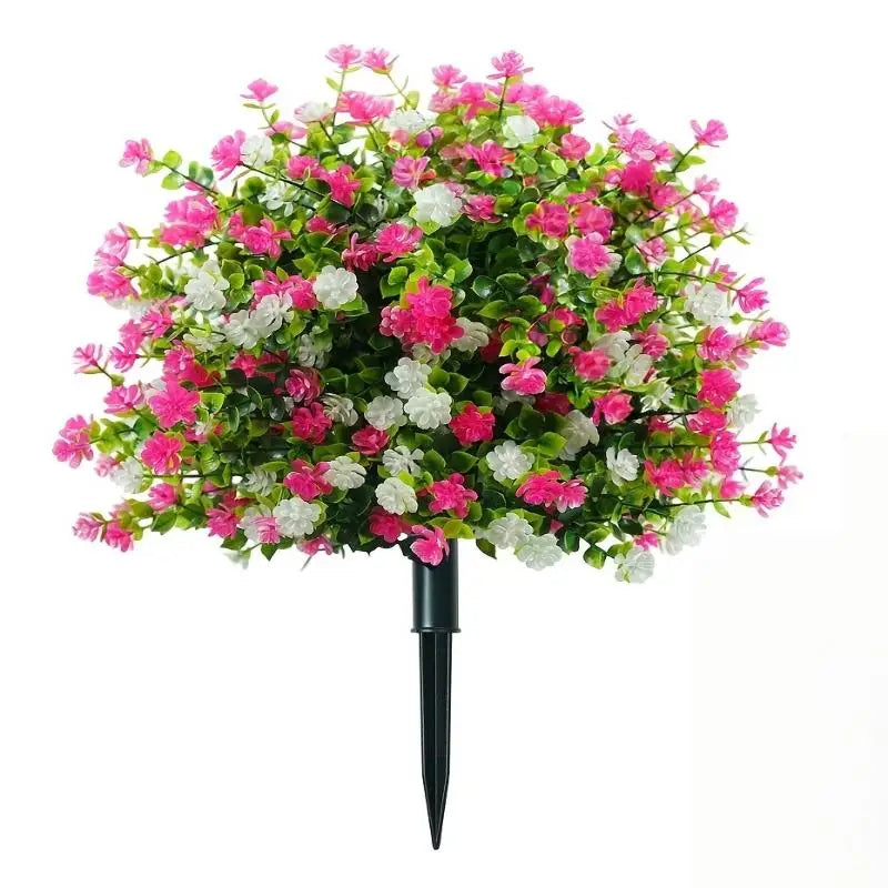 Artificial Camellia Flower Garden Stake 45x32cm | Indoor & Outdoor Artificial Garden Stake Richie's A3