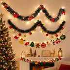 DIY Felt Christmas Tree Garland Pom Pom Pull Flag Banner Christmas Garland Richie's