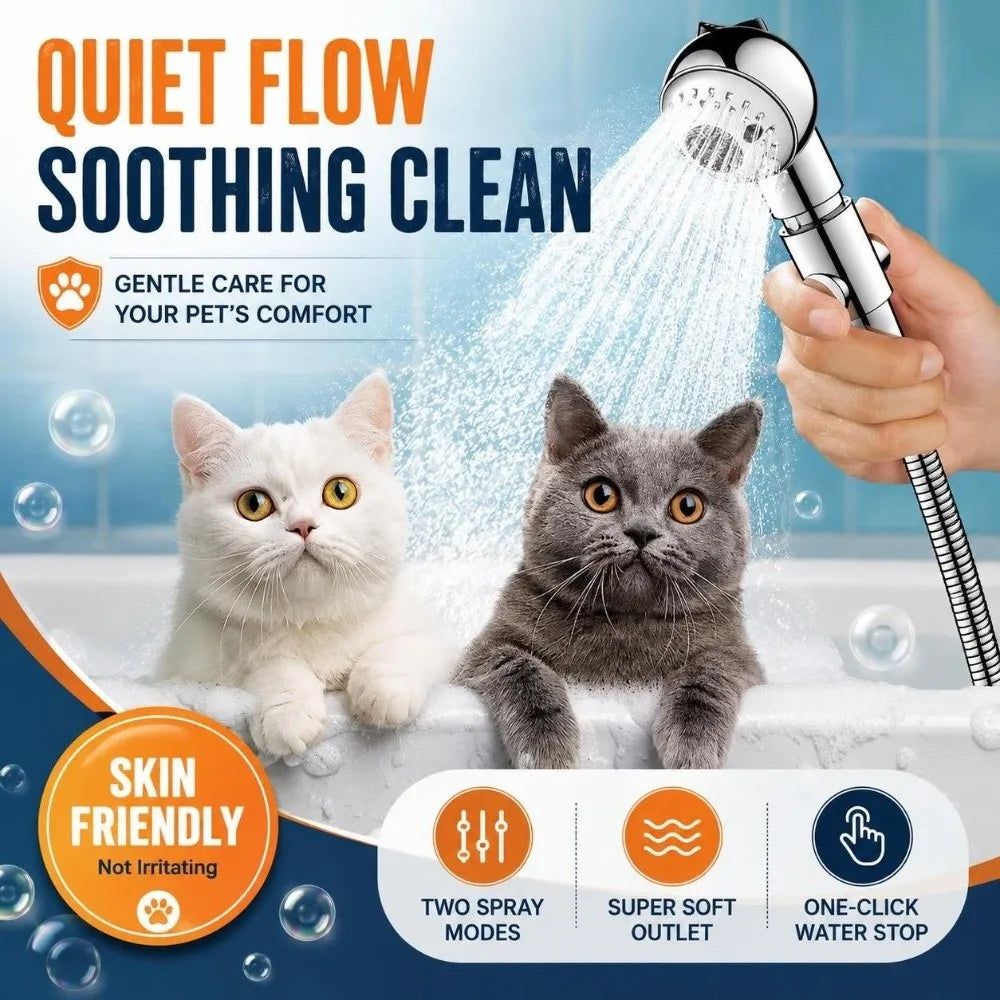Adjustable Pet Shower Sprayer – Multi-Mode Dog Bath Nozzle Pet Shower Sprayer Richie's