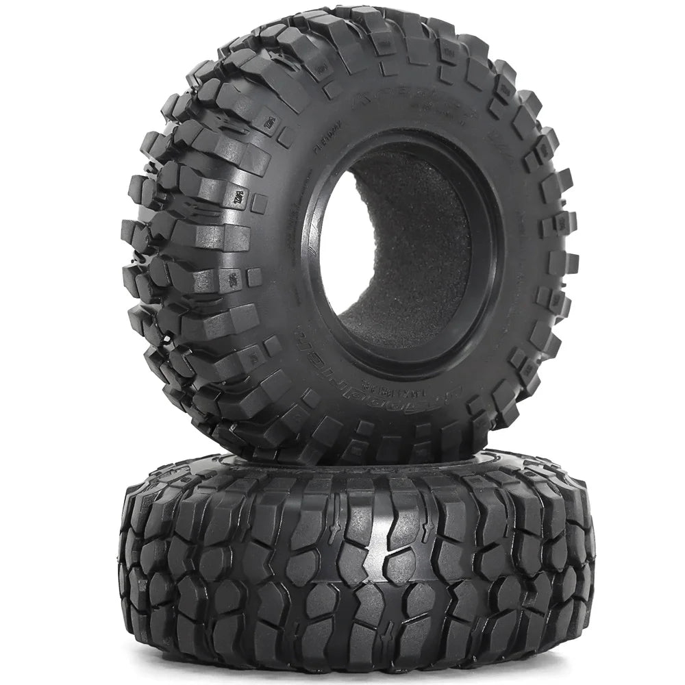 4PCS 1.9" Rubber Tires for 1/10 RC Rock Crawler Truck RC Crawler Tires Richie's