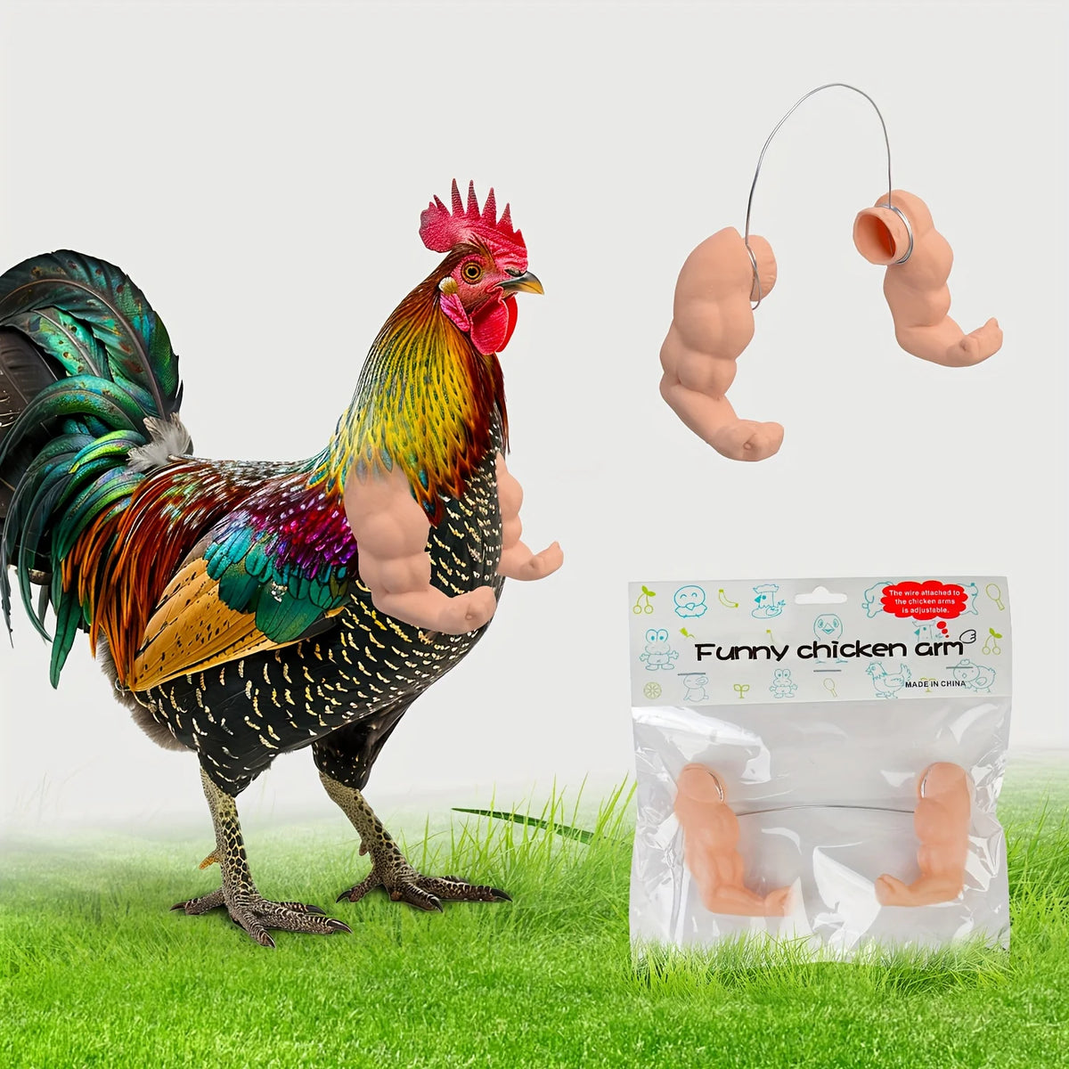 Muscular Chicken Arm Toy – Funny Prank & Party Gift Novelty Gag Toy Richie's