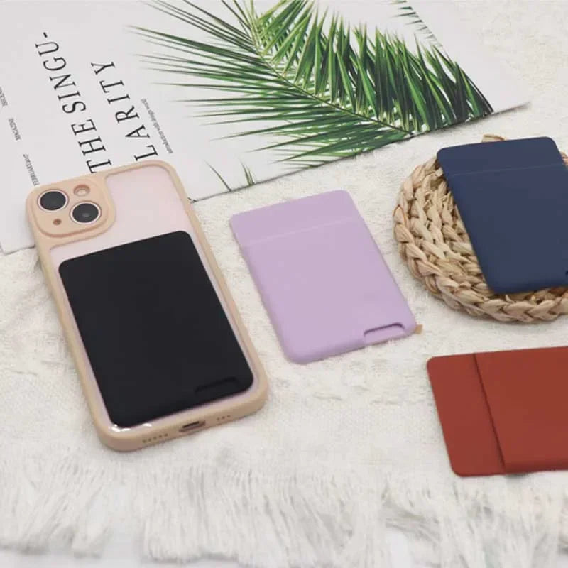 Silicone Stick-On Phone Card Holder Wallet – Self-Adhesive Pocket Phone Card Wallet Richie's
