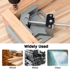 90° Corner Clamp 2pcs – Aluminum Alloy Swing Jaw Woodworking Woodworking Corner Clamp Richie's