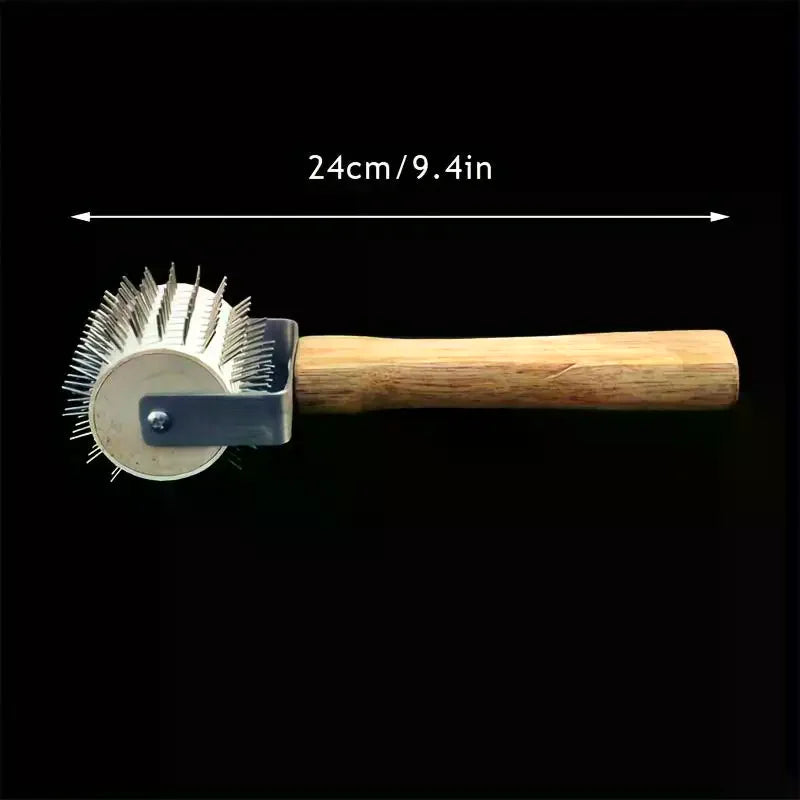 Wood Handle Honey Uncapping Roller – Beekeeping Needle Tool Beekeeping Uncapping Tool Richie's