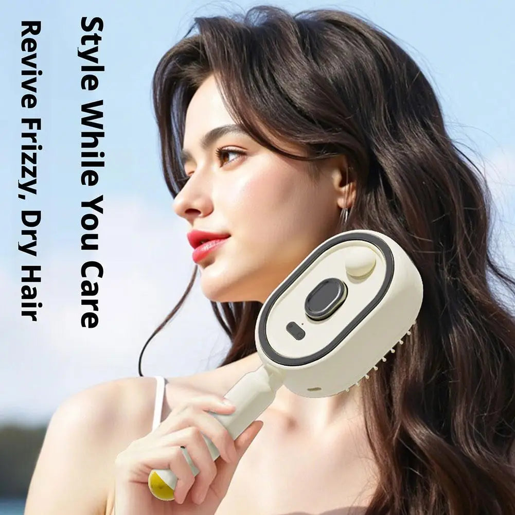 Electric Massage Comb with Spray Mist – Detangling Scalp Brush Electric Hair Brush Richie's