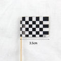 24Pcs Checkered Flag Cupcake Toppers & Cake Picks – Party Cake Toppers & Picks Richie's 96pcs other