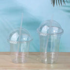 Clear Disposable PET Cups with Lids & Straws – 10pc Set Disposable Party Cups Richie's
