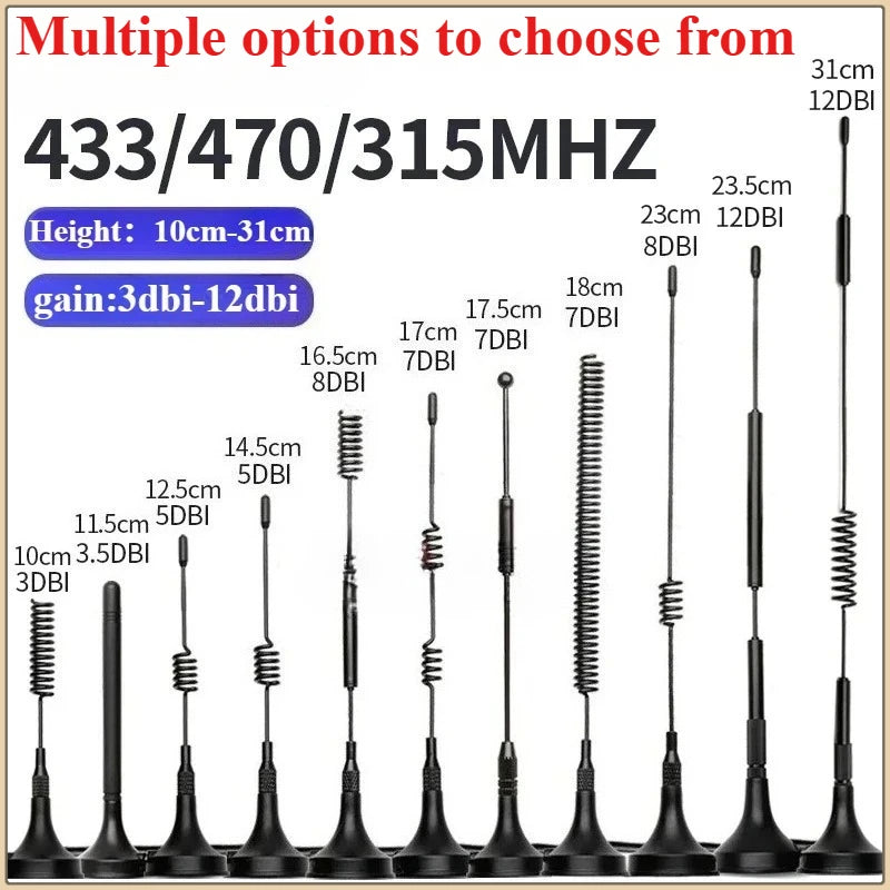315–470MHz SMA Male LoRa Omnidirectional Antenna 12dBi High Gain LoRa Antenna Richie's