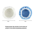 12-Pack Microfiber Car Polishing Bonnet Pads 5–6 Inch Wax Applicator Car Polishing Pads Richie's