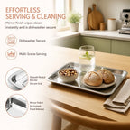 304 Stainless Steel Square Tray – Warp Resistant, Rolled Edge Stainless Steel Baking Tray Richie's
