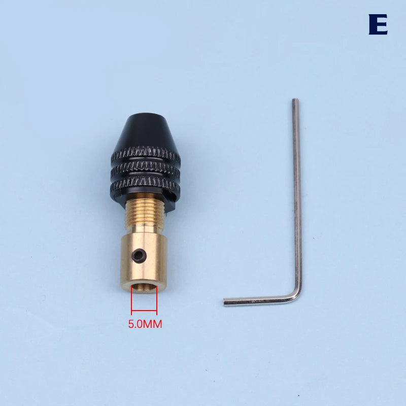 Mini Drill Chuck 0.3–3.4mm Collet Clamp for Micro Motors Mini Drill Chuck Richie's E-5.0mm