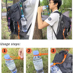Woven Cord Water Bottle Hanger Clip for Hiking & Camping Bottle Hanger Clip Richie's