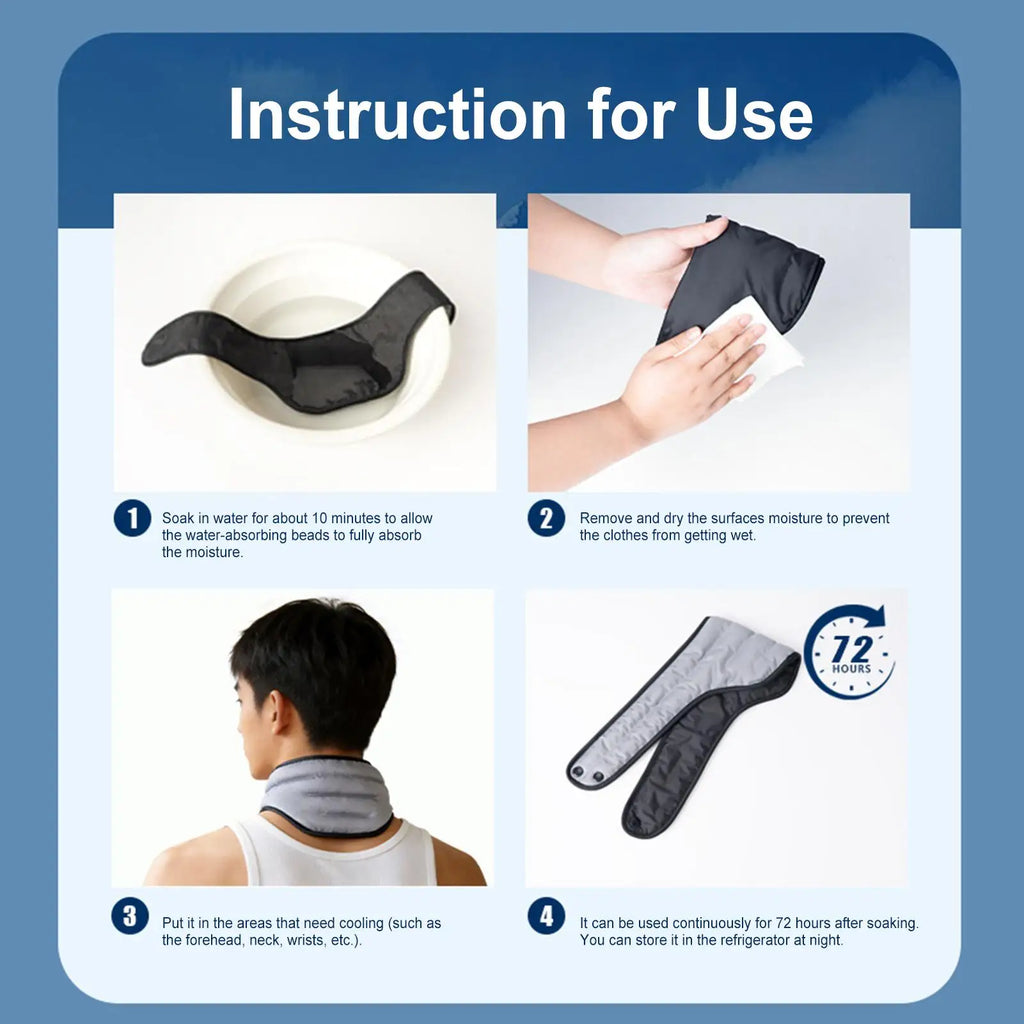 Reusable Neck Cooling Wrap for Sports & Summer Outdoor Use Cooling Neck Wrap Richie's