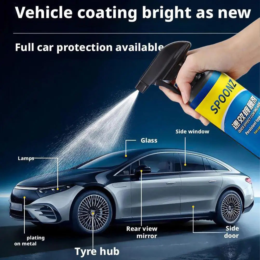 SOPAMI 3-in-1 Car Coating Spray 500ml | Polish & Glass Cleaner Car Coating Spray Richie's