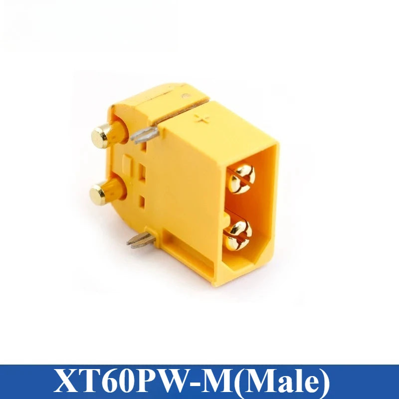 XT60 High Current Connector Plug – RC Aircraft & LiPo Battery RC Battery Connector Richie's XT60PW-M yellow