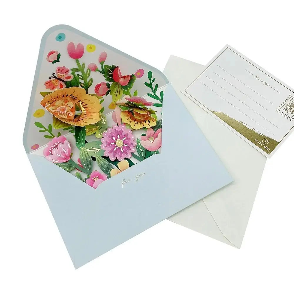 3D Pop-Up Flower Greeting Card with Envelope | Birthday & Holiday Pop-Up Greeting Card Richie's C