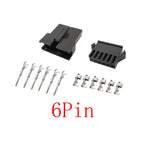 JST SM 2.54mm Connector 2–8 Pin Male Female Crimp Housing Wire Connector Housing Richie's 6Pin 30Set
