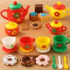 24-Piece Kids Afternoon Tea Playset – Toy Kitchen Party Set Kids Tea Playset Richie's