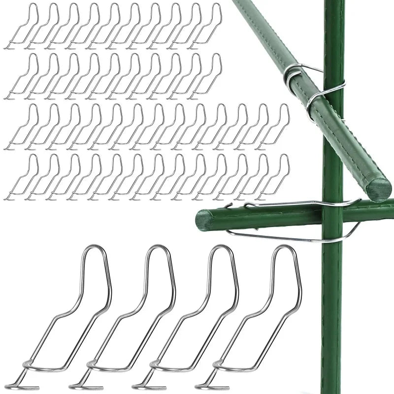 20Pcs Steel Plant Trellis Connecting Buckles | Garden Pipe Clips Plant Trellis Clips Richie's