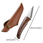 Grafting Knife High Carbon Steel Wood Handle & Leather Sheath Grafting Pruning Knife Richie's