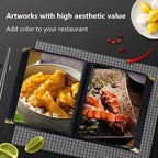 Foldable A4 PVC Menu Cover – Waterproof Double Panel Holder Menu Cover Holder Richie's
