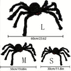 Extra Large Halloween Plush Black Spider Party Decor Prop Halloween Decoration Richie's
