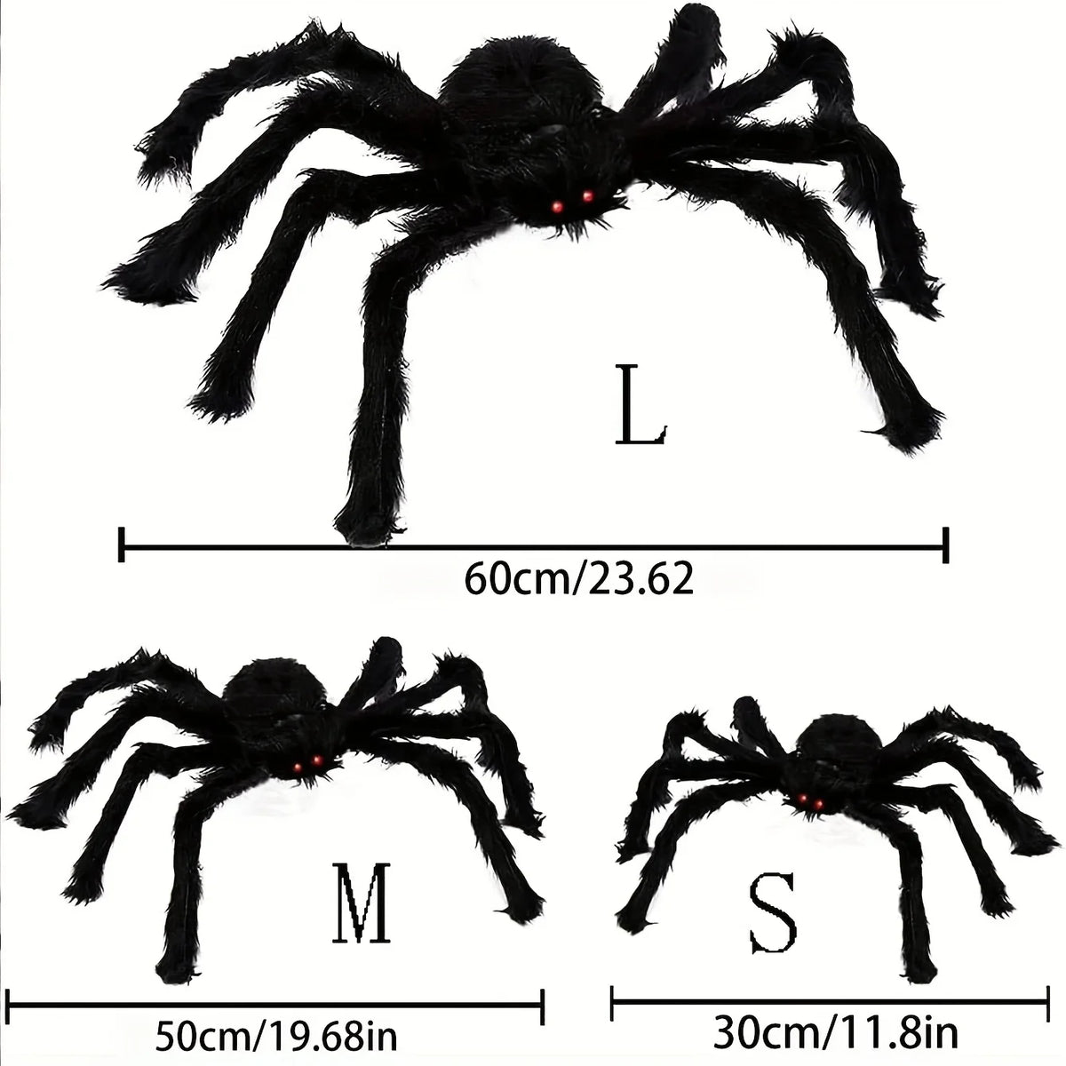 Extra Large Halloween Plush Black Spider Party Decor Prop Halloween Decoration Richie's