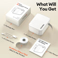 Memiva A1 Mini Bluetooth Thermal Label Printer – Inkless Thermal Label Printer Richie's White Standard Set
