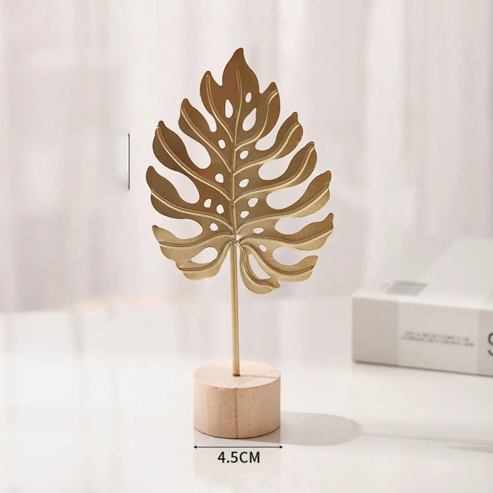 Golden Ginkgo Leaf Metal Ironwork Home Decor Ornament Home Decor Ornament Richie's D