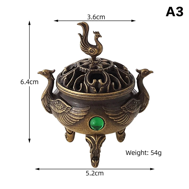 Chinese Style Alloy Incense Burner Bowl – Yoga & Home Decor Incense Burner Richie's A3