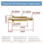 DIP SMD Double Spring PCB Pogo Pin Connectors 20/50/100 Pcs PCB Pogo Pin Connector Richie's DIP H3.0MM 100PCS