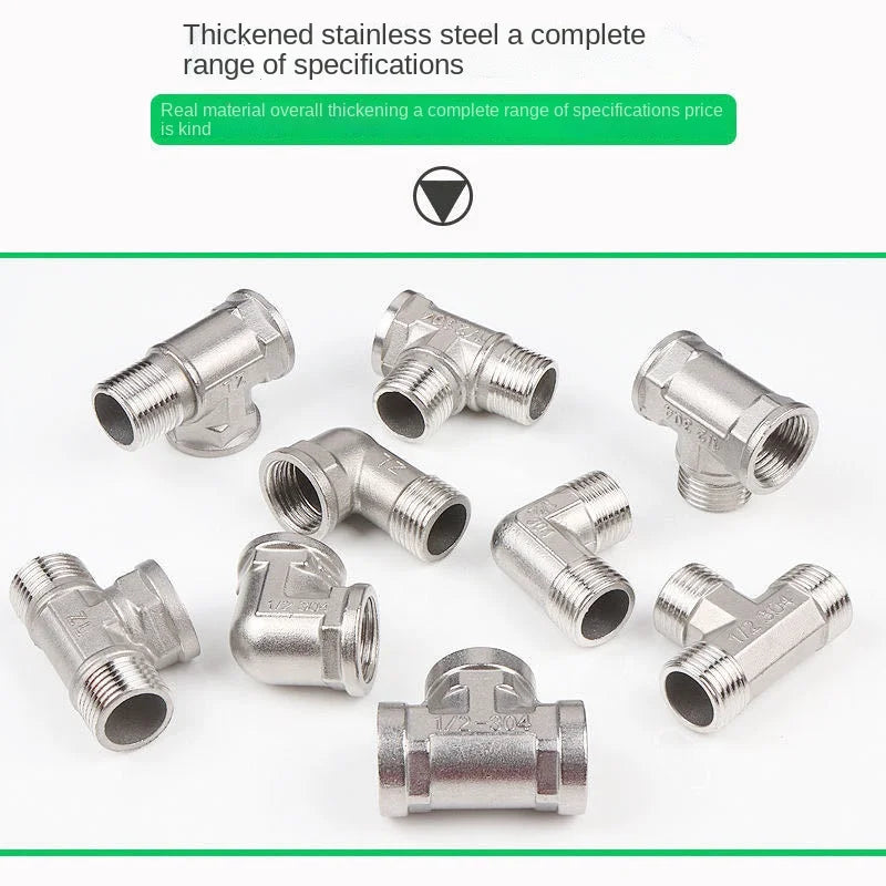 Stainless Steel Pipe Fittings Tee Elbow Reducer DN20 DN15 Pipe Fittings Richie's
