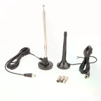 Indoor FM DAB Telescopic Antenna with 3 Adapters | Home Radio Indoor Radio Antenna Richie's