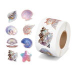 500/1000pcs Pearl Shell Doodle Roll Stickers – Sealing Labels Decorative Stickers Richie's 1roll c1168 one size fits all