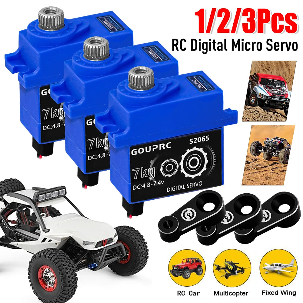 7KG Waterproof Digital RC Servo Metal Gear for TRX4 TRX6 SCX10 RC Car Servo Richie's
