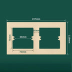 Plastic Wall Switch Cover Panel Universal Frame Bottom Box Switch Cover Panel Richie's gold-type2