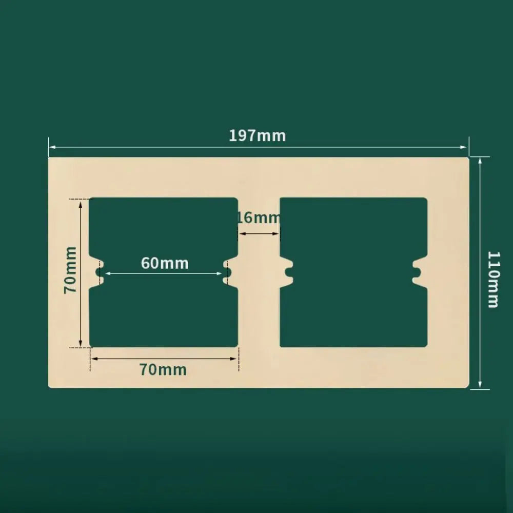 Plastic Wall Switch Cover Panel Universal Frame Bottom Box Switch Cover Panel Richie's gold-type2