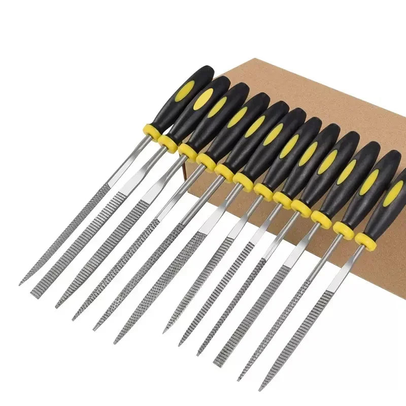6-Piece Mini Needle File Set – Steel Woodworking & Metal Files Needle File Set Richie's 4X160mm 6 piece set