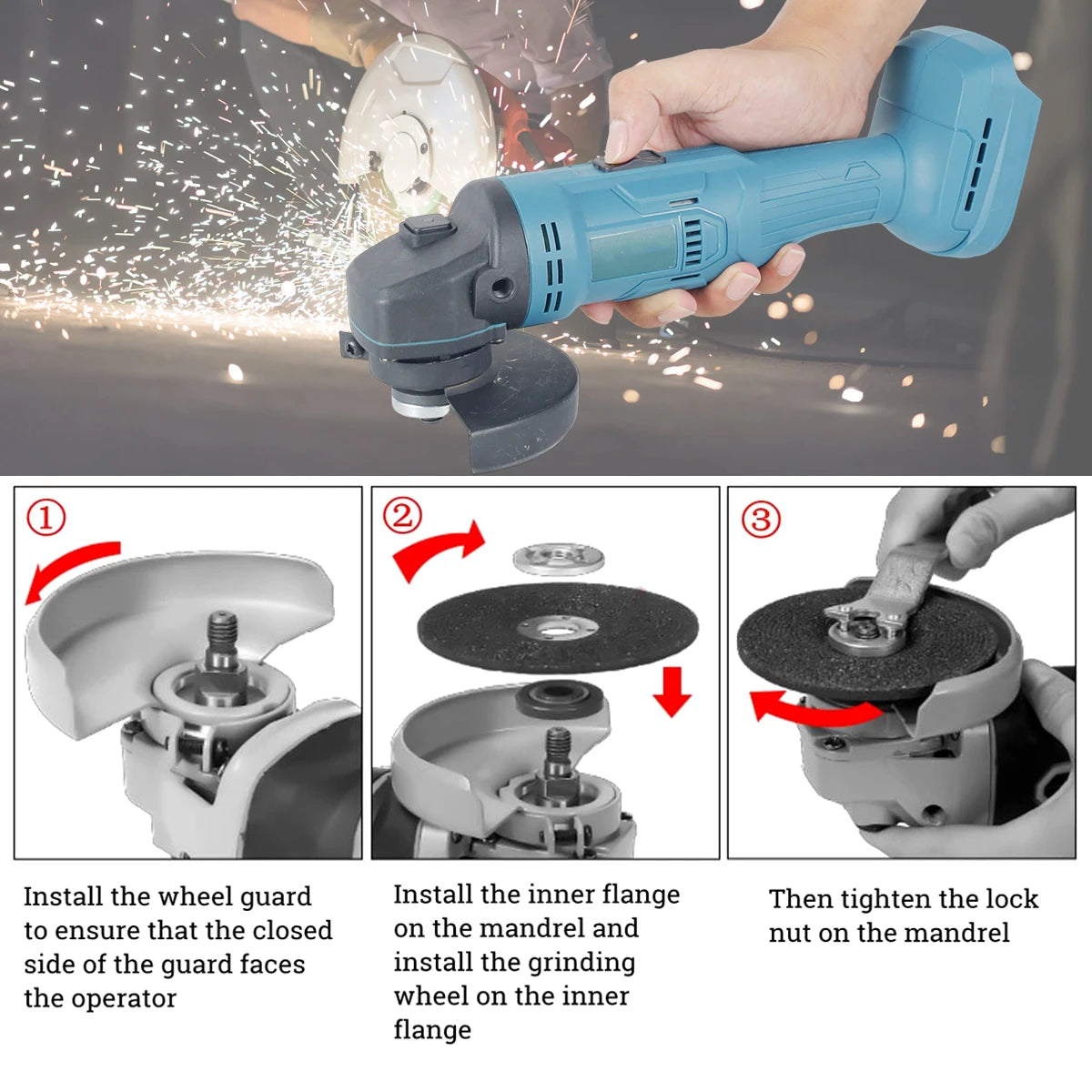 Toorise 100mm Brushless Cordless Angle Grinder – Makita 18V Cordless Angle Grinder Richie's