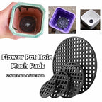 100Pcs Round Pot Drainage Mesh Pads | Bonsai Bottom Grid Screens Pot Drainage Mesh Richie's 2.5cm