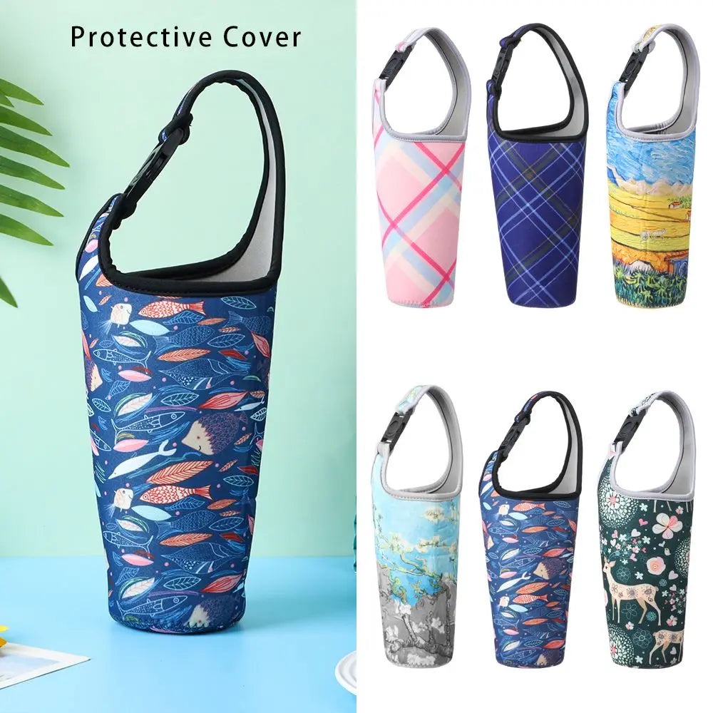 Tumbler Cup Sleeve Tote Bag – Portable Beverage Holder Cup Sleeve Tote Bag Richie's