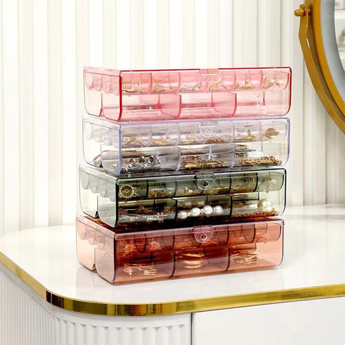 Transparent Multi-Layer Jewelry Storage Box | Large Capacity Jewelry Storage Box Richie's