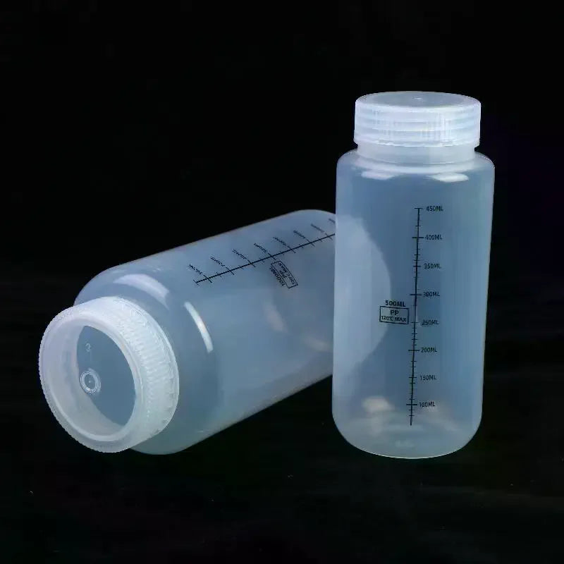 Wide Mouth PP Lab Storage Bottles with Lids 500ml & 1000ml Lab Storage Bottle Richie's