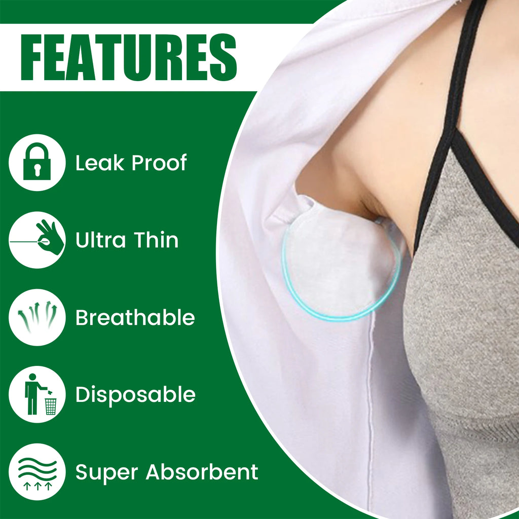 Disposable Underarm Sweat Pads – Breathable & Ultra-Thin Underarm Sweat Pads Richie's