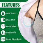 Disposable Underarm Sweat Pads – Breathable & Ultra-Thin Underarm Sweat Pads Richie's