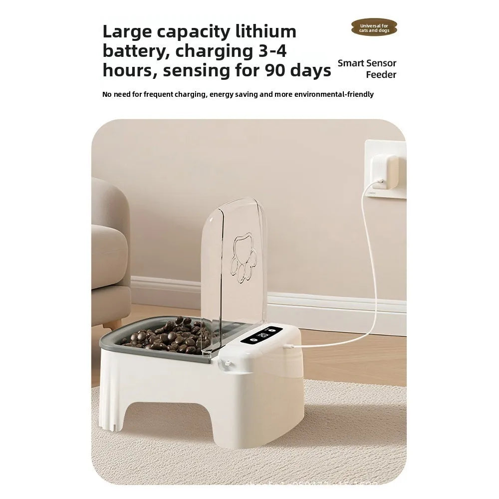 Smart Auto-Open Pet Food Bowl | Freshness Lid & Type-C Smart Pet Feeder Richie's