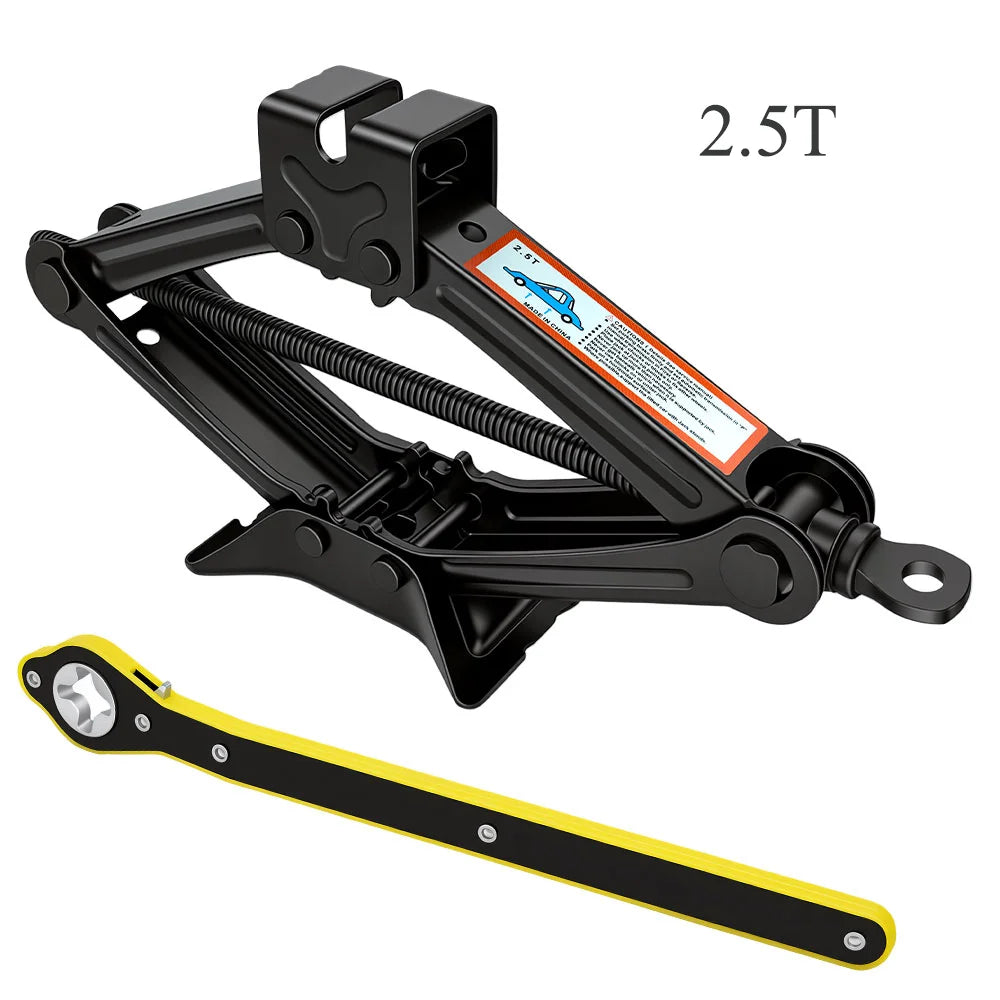 Foldable Manual Car Jack with Ratchet Wrench – 1.5T/2.5T Manual Car Jack Richie's 2.5t