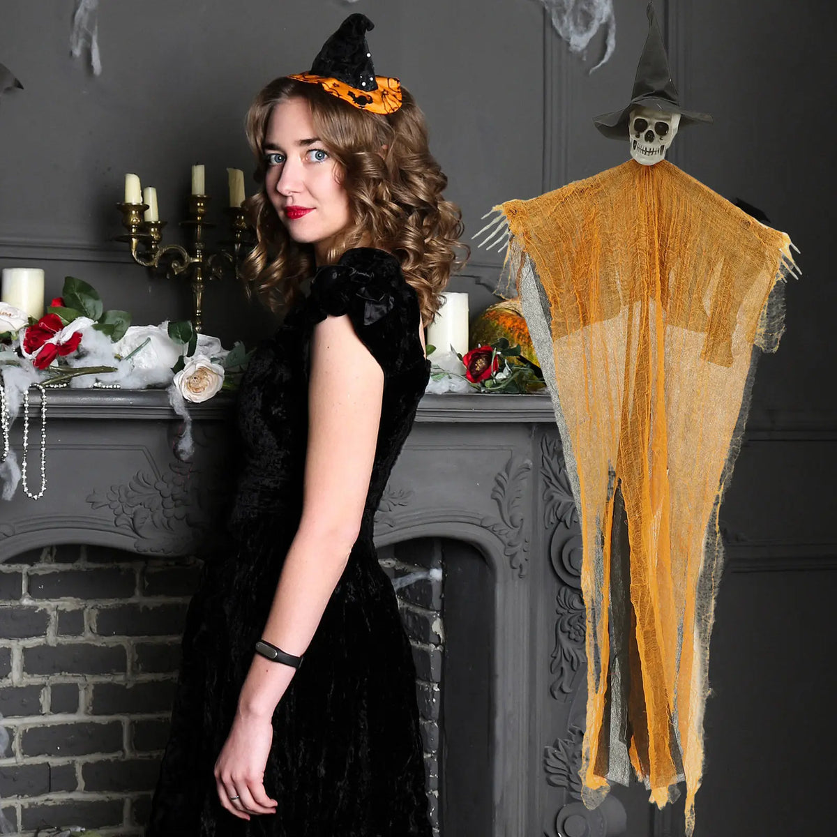 3Pcs Halloween Hanging Ghost & Skull Decorations – Haunted Props Halloween Hanging Decoration Richie's