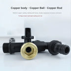 Black Brass Dual Outlet Anti-Freeze Outdoor Garden Faucet 1/2" Outdoor Garden Faucet Richie's