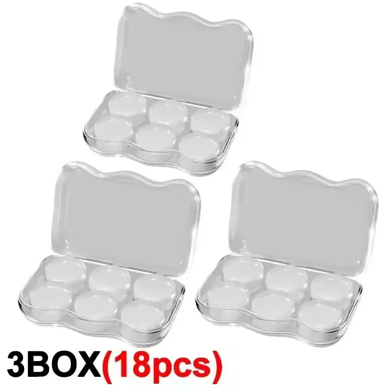 Soft Silicone Gel Earplugs – Reusable, Waterproof, Noise Cancelling Silicone Earplugs Richie's 3 Box(18pcs)-Gel